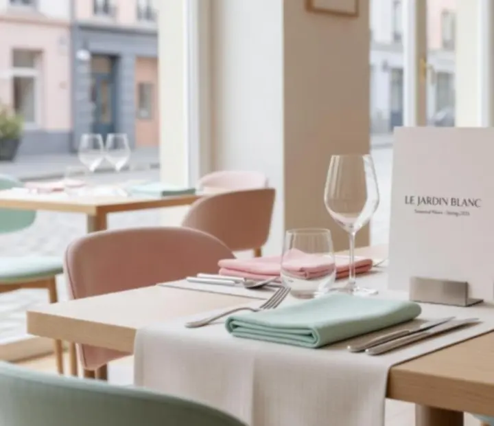 Elegancko podane dania w jasnym wnętrzu restauracji Velonovarix