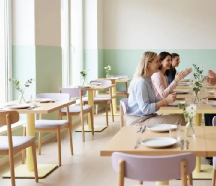 Stół w restauracji Velonovarix przygotowany na wieczór tematyczny